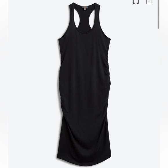 Market and Spruce Ren Maternity Racerback Midi Dress - Picture 2 of 5